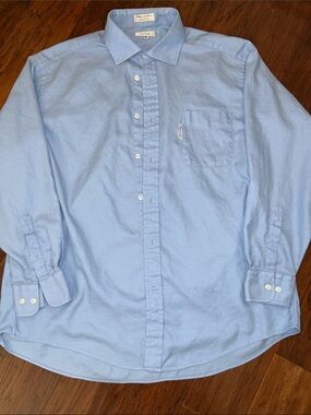 Faconnable Light Blue Men’s Button-Down Dress Shirt